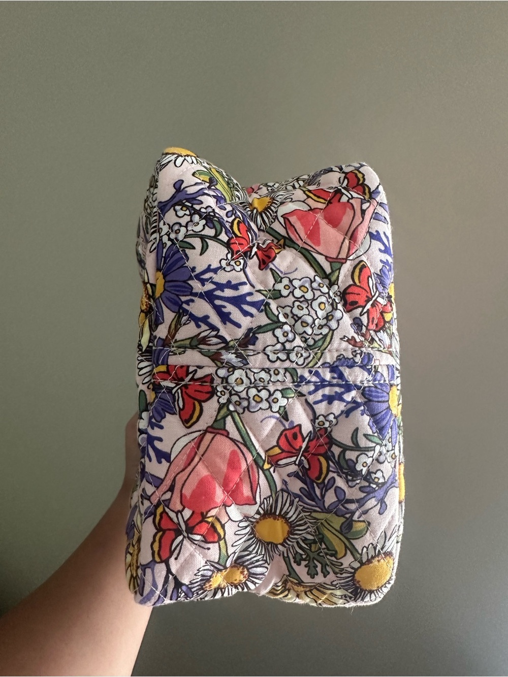 Vera Bradley Pink Wildflowers Butterfly Lunch Bag Insulated New - Picture 8 of 11